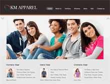 Tablet Screenshot of kmapparel.com